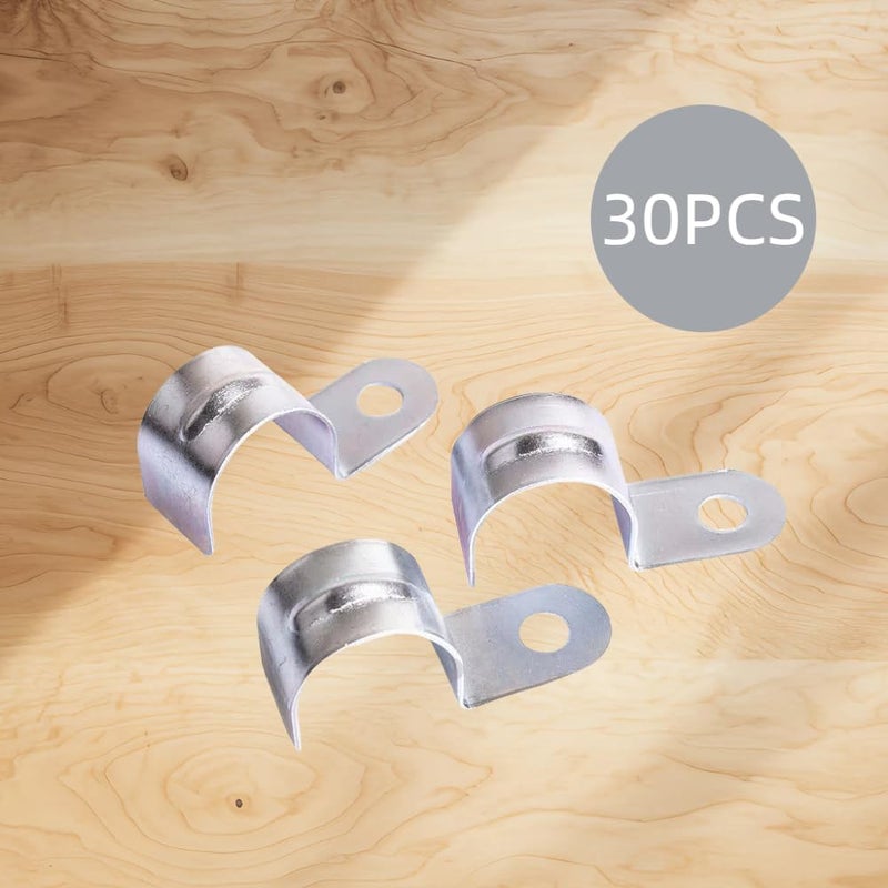 Laoha 30-Pack 3/4" EMT Conduit Straps - Zinc Plated Steel Single Hole Clamps for Electrical Metallic Tubing - Image 3